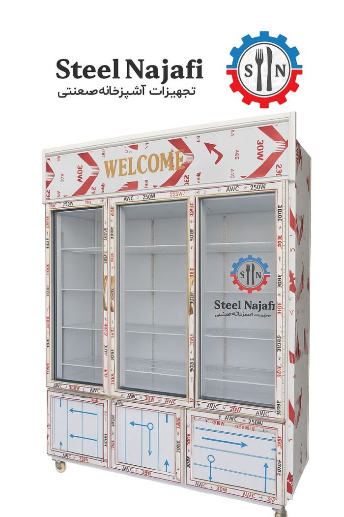 یخچال ایستاده 6 درب سوپر مارکت - Image 2