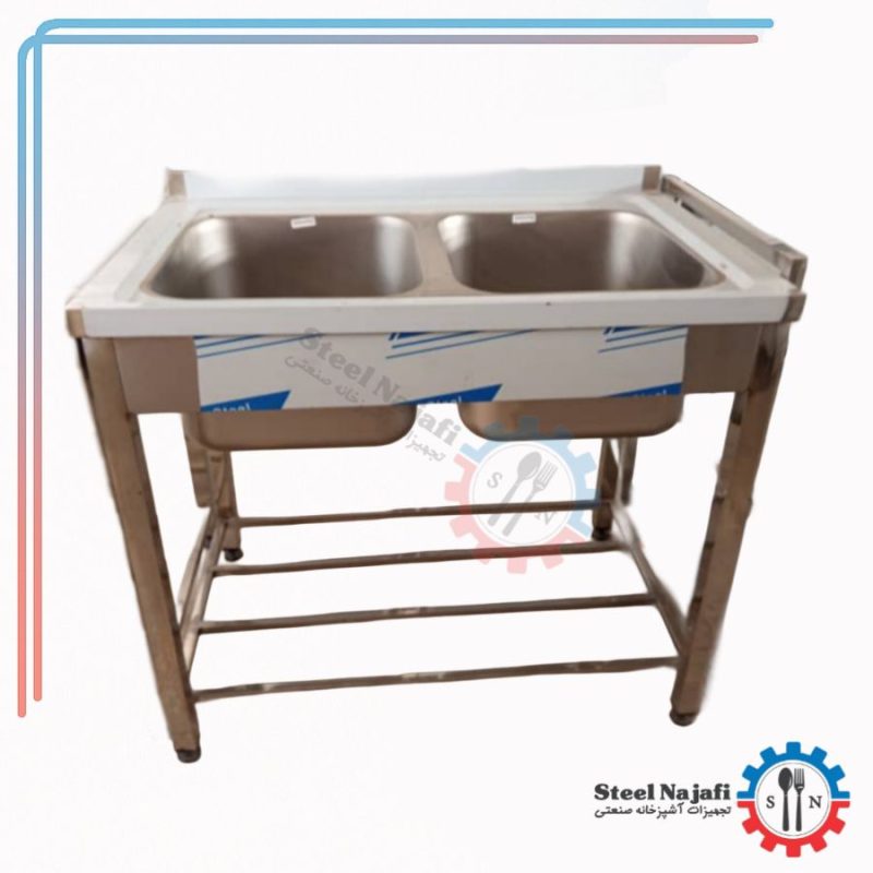 سینک دو لگنه یک متری