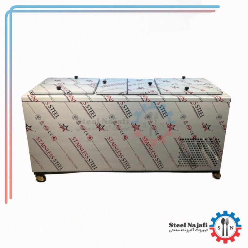 فریزر صندوقی 6 درب استیل